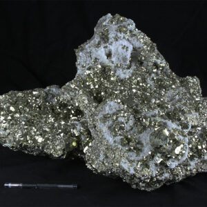 66 kilo heavy Pyrite and Quartz crystal specimen