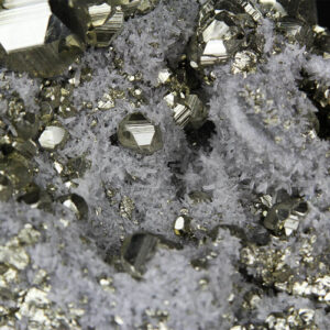 Big top-quality quartz Pyrite cluster from Huanzala Peru