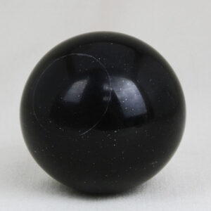 Highly polished and perfectly round sphere made from Peruvian Black Jade (Lemurian Jade) with 53 mm diameter