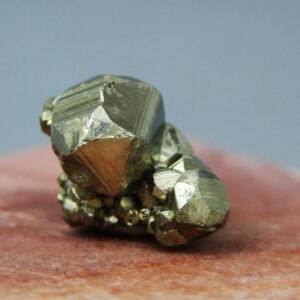 Pyrite crystal cluster from Huanzala mine in Peru