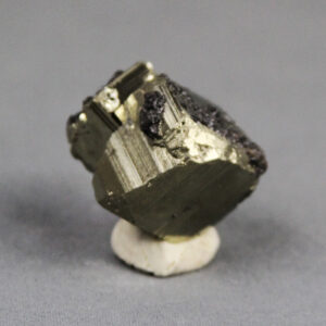 Pyrite crystal cluster with Sphalerite (Var. Marmatite) from Huanzala mine in Peru