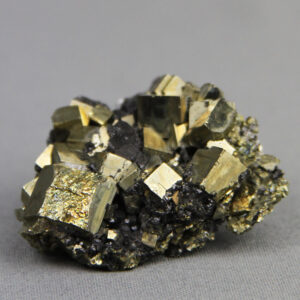 Sphalerite on pyrite crystal
