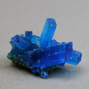 Natural chalcanthite crystal cluster from Huancavelica district in Peru