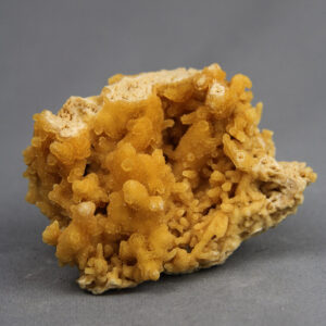 Aragonite speleothem covered with minute crystals