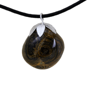 stromatolite tumbled stone jewelry with sterling silver