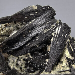 Black tourmaline and muscovite on quartz (MuESP015)